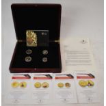 The Changing Face of Britain's Coinage Golden Edition cased coin set comprising one penny, half