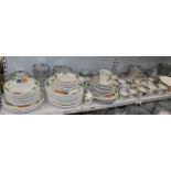 A very large quantity of Villeroy & Boch 'Amapola' tableware including graduated sets of plates,