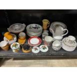 A quantity of ceramics to include Kathie Winkle, Poole Pottery and others