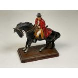 A cold cast table lighter in the form of Dick Turpin on horseback.