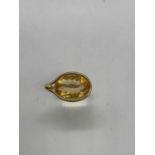 VIVIANNA TORUN BULOW-HUBE FOR GEORG JENSEN; an 18ct yellow gold and citrine 'Savannah' ring, circa