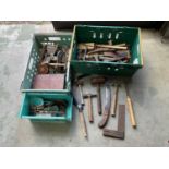 A quantity of vintage tools