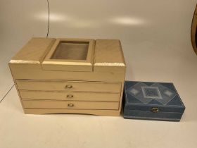 Two jewellery boxes