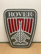 Large Rover advertising sign, height 110cm, width 89cm