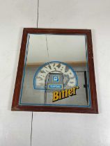 An advertising mirror for Tankard Bitter, height 49cm, width 40cm