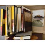 A collection of mainly art related books and photographs.