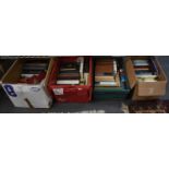 Nine boxes of assorted books, various subjects including art and history.