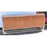 A stylish retro rosewood sideboard, probably Italian, width 193cm, sold with CITES licence