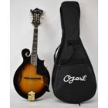 A modern Ozark Professional 'F' model mandolin number 2255, with soft case. Condition Report: This
