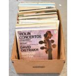 A quantity of records mainly classical and religious music.