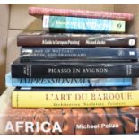 A small quantity of books, to include 'Africa' by Michael Poliza, 'Hockney's Pictures' etc.