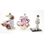FRANKLIN MINT; a group of three limited edition figures of Oriental ladies, including 'Dance of