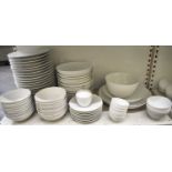 J. L. COQUET, LIMOGES; a large quantity of 'Hemisphere' white glazed porcelain tableware, approx.