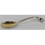 JOHANNES SIGGAARD; a stylish Danish silver spoon, marked for 1948, length 16cm, approx. 36g.