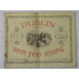 IRISH HISTORY; a rare pamphlet 'Dublin and the Sinn Fein Rising', issued by Wilson Hartnell & Co