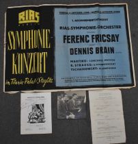 CLASSICAL MUSIC INTEREST; a group of ephemera including programmes signed by Heifetz, photographs