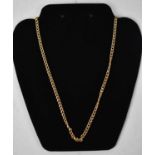 A 9ct yellow gold necklace, length 51cm, approx. 7.1g.