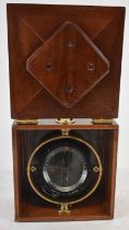 A 20th century cased Type 9.8 Compass, number 105985B.