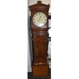 WILLIAM DOUGLAS, LARGS; a 19th century Scottish mahogany eight day longcase clock, the circular dial