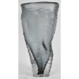 MASSIMO MICHELUZZI FOR MURANO; a large studio glass vase, signed to base and dated 2002, height