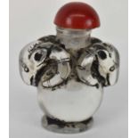 A Chinese glass snuff bottle, height 5.5cm.