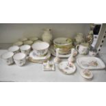 A quantity of sundry ceramics, to include 'Flowering Bush' New Chelsea Staffs part tea service,