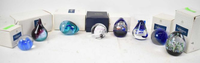 Seven boxed Caithness paperweights (one unboxed) (7).