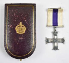 A WWI Military Cross, the reverse engraved 'Capt Eric Owen Underhill 3rd Batt Kemmel 1918' and