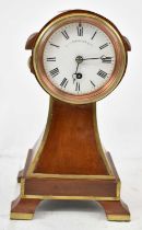 G P WEHLEN & CO; an early 20th century mahogany and brass mantel clock, height 27cm. Condition