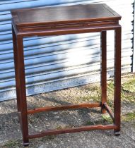 A Chinese rosewood side table, 61 x 38cm.