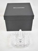 WATERFORD; a boxed square ring holder, product number 136803.