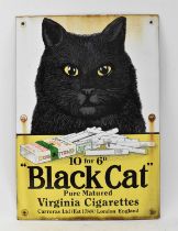 A reproduction Black Cat Virginia Cigarettes tin advertising sign, 51 x 35.5cm.