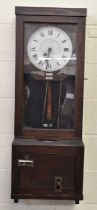 THE GLEDHILL-BROOK TIME RECORDERS LTD; an early 20th century oak cased clocking-in clock, number