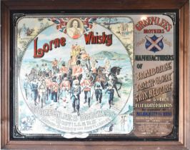 A reproduction Lorne Whisky advertising mirror, 52.5 x 66cm.