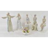 ROYAL DOULTON; a set of five ceramic figures from the 'Reflections' collection, including HN3145 '