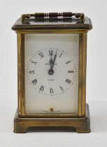 BAYARD; a 20th century French carriage clock, height 11cm.