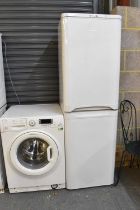 A Hotpoint washing machine and an Indesit fridge freezer (2).