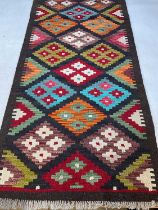 A Maimana Kilim Runner, 196cm x 61cm