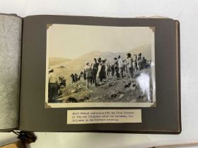 A photograph album containing approximately 103 photographs taken in Baghdad and Iraq in 1931,