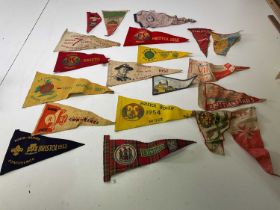 A collection of twenty pennants relating to the Scout Association, including Bristol 1953 Rover