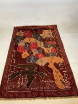 An old Baluchi rug, 132cm x 86cm