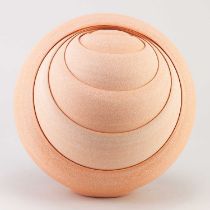 MATTHEW CHAMBERS (born 1975); 'Increase Outside', a stoneware bud form decorated with peachy