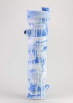 TOMMASO CORVI MORA (born 1969); 'Untitled (Cara Wallia)', a tall earthenware vessel decorated with