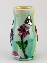 ANDREW LOGAN (born 1945); 'The Pollinators', a stoneware baluster vase thrown by Kate Malone and