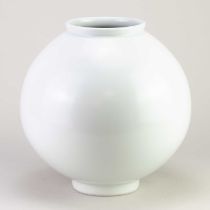 JAEJUN LEE (born 1987); 'Moon Jar', made of porcelain imported from South Korea, incised