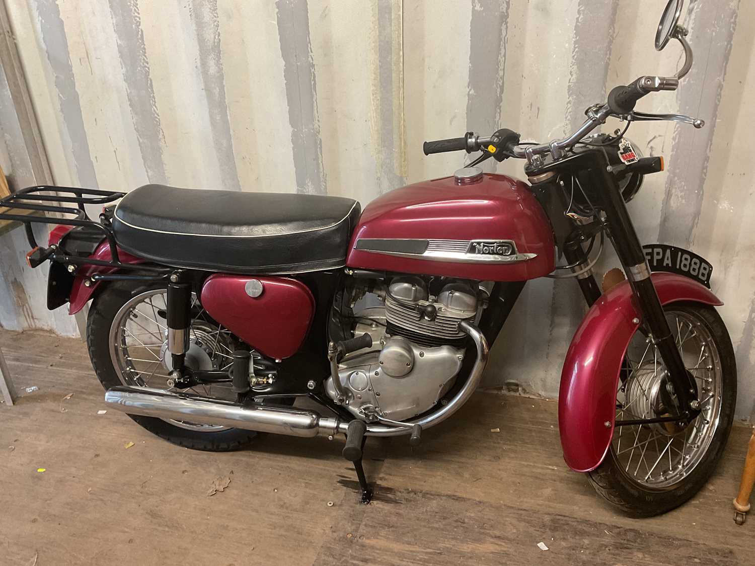 NORTON; a 1964 250 twin motorbike 'FPA 188B', 13,570 (believed to be correct), sold with several