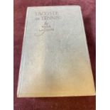 RENÉ LACOSTE; 'Lacoste on Tennis', a single volume published 1928, bearing the star's signature to