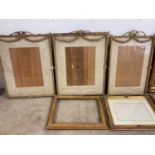 A collection of gilt frames