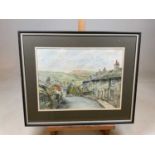 † PAM ELLIS; watercolour, 'Castleton, Derbyshire', signed and inscribed verso on ticket, 27 x