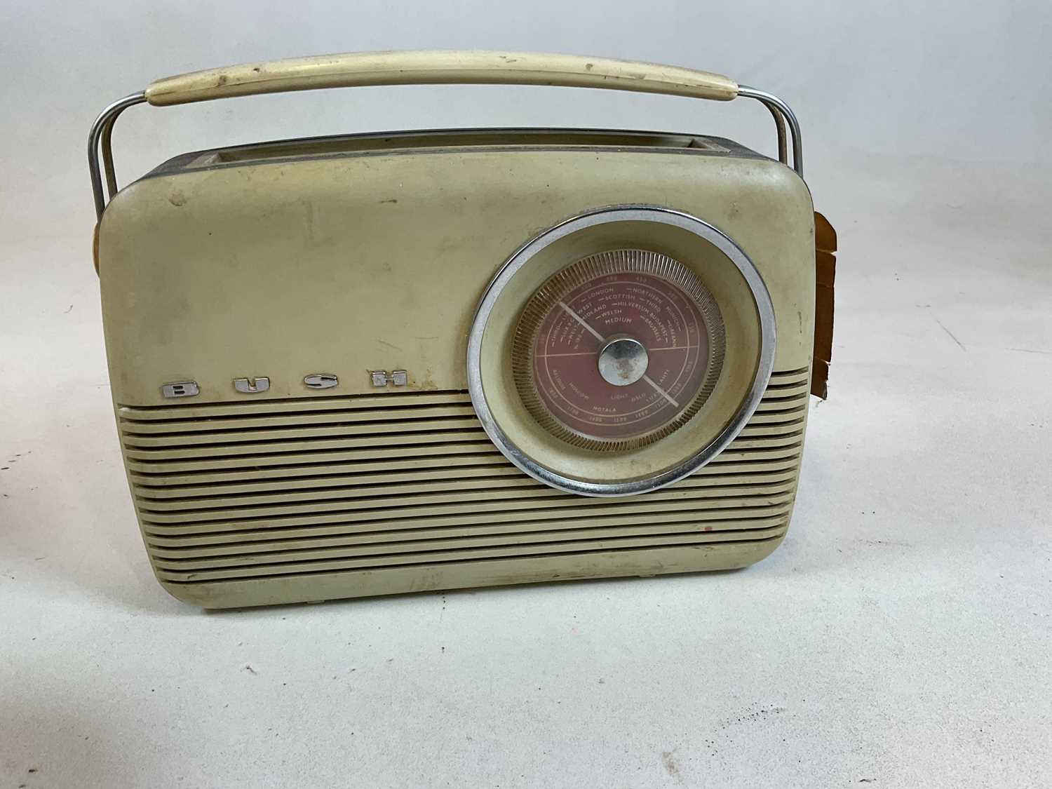 A vintage Bush Radio, three stoneware items and a transfer printed jug - Image 2 of 7